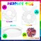 65-Piece White Cotton Hair Accessories Set for Tie-Dye – Includes 30 Scrunchies, 15 Bow Hair Ties, and 20 Non-Slip Stretchy Headbands. Perfect DIY Tie-Dye Party Supplies for Women and Girls.